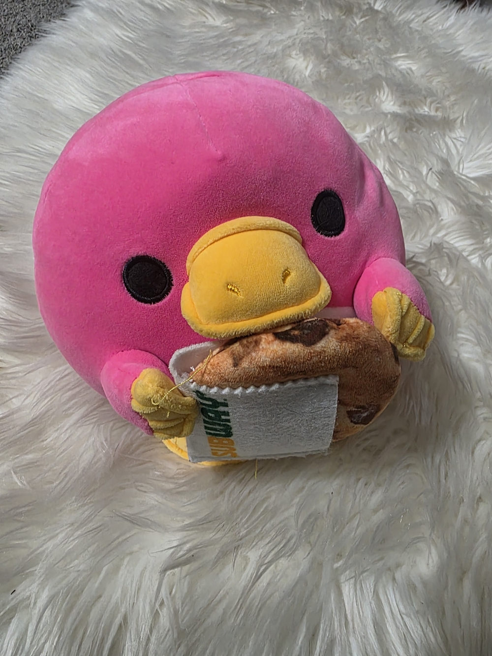 Snackles Series 2 Subway Pink Plush Duck Squishmallow